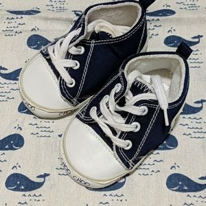 Navy blue sneakers for 18M